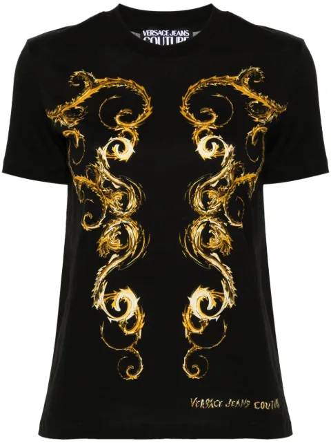 Versace Jeans Couture Chromo Couture T-shirt Black 77HAH6P3JS424