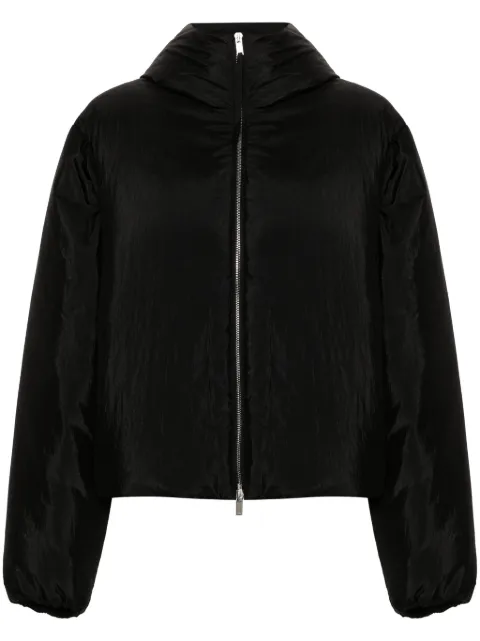 Jil Sander hooded puffer jacket Black J40AF0142J70003