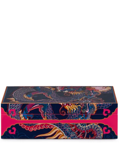 Shanghai Tang Vivid Dragon lacquer jewellery box Blue U6AHD248CW00