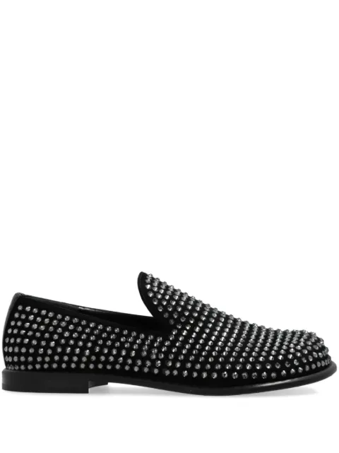 JW Anderson crystal-embellished loafers Black ANW43051A20090