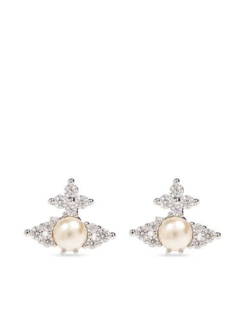 Vivienne Westwood Orb faux-pearl earrings Silver 6201034Y02P373SM