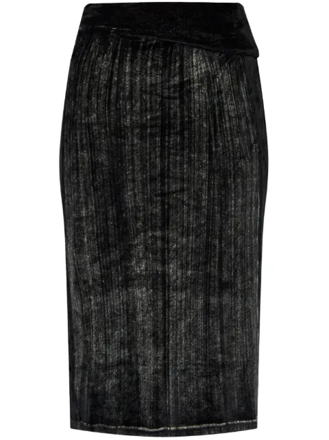 Diesel faded-effect pencil skirt Black A142970AJCP
