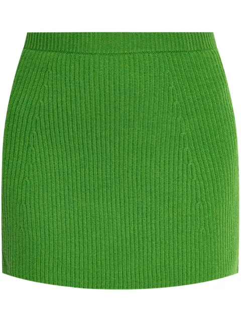 Sportmax ribbed-knit mini skirt Green 2422306012600
