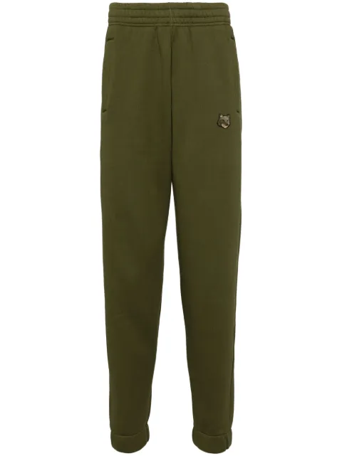 Maison Kitsuné signature fox motif track pants Green MM01125KM0307
