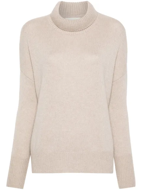Lisa Yang Heidi ribbed roll-neck sweater Neutrals 202113SAND