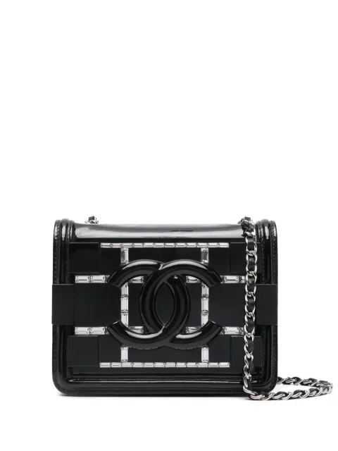CHANEL Pre-Owned 2015 Boy Brick Lego Crystal shoulder bag Black CHANELLEGO