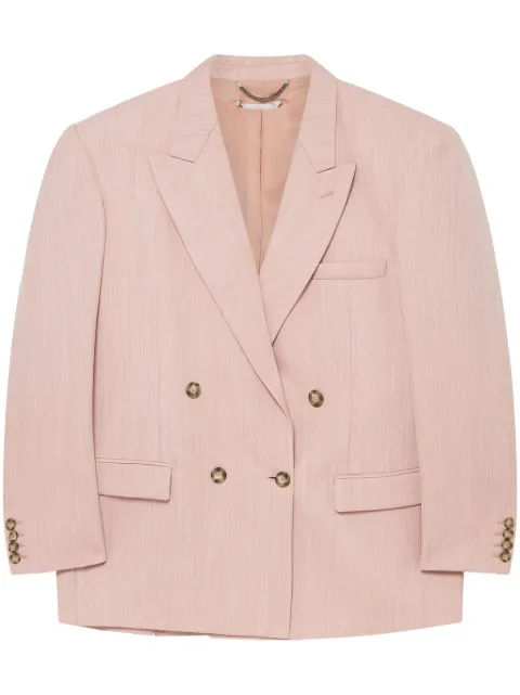 Stella McCartney double-breasted blazer Pink 6501223EJ780