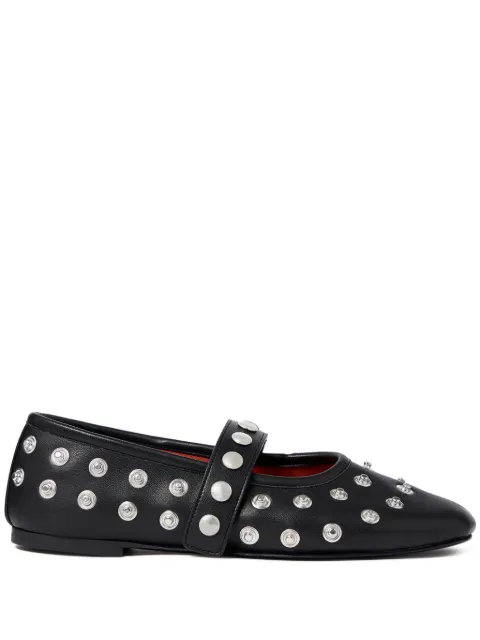 Stella McCartney studded Mary Jane ballet flats Black 810473W1IL0