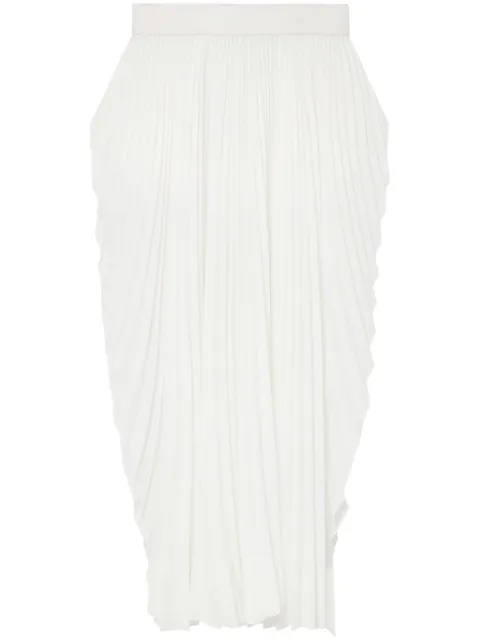 Stella McCartney pleated mid-rise maxi skirt Neutrals 6301213EU352