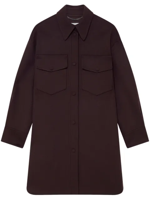 Stella McCartney press-stud fastening overshirt Brown 660098SPB05