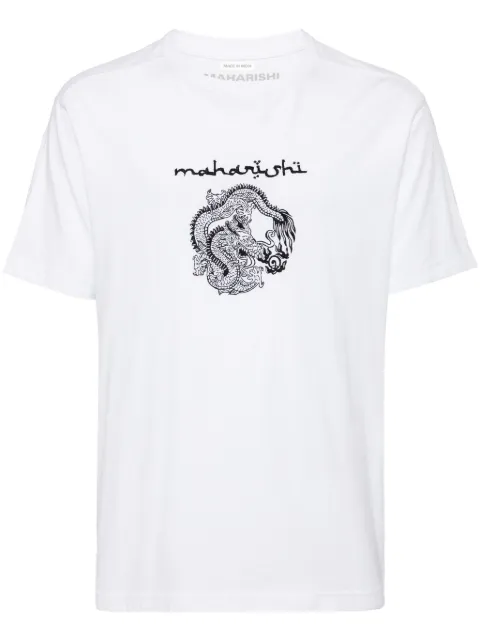 Maharishi Thar dragon-embroidered t-shirt White 5242THARDRAGON
