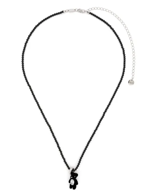 YVMIN teddy bear-motif necklace Black 24422BLK00NN