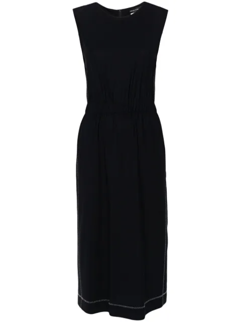 Fabiana Filippi contrast-stitching midi dress Blue ABD264F125I9370000