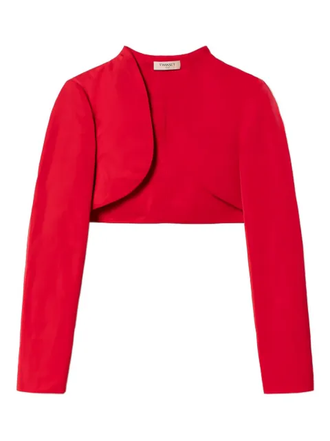 TWINSET asymmetrical cropped jacket Red 232TT2494