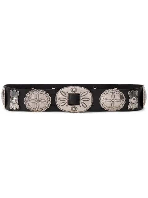Ralph Lauren Collection concho leather belt Black 408880512002