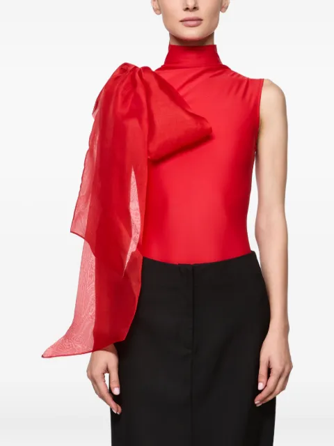 Atu Body Couture draped-detail bodysuit Red AT25012