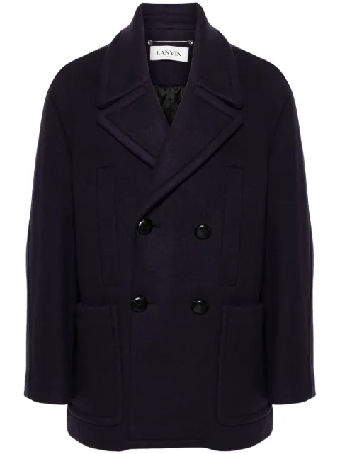 Lanvin double-breasted coat Blue RMOU00235958A24