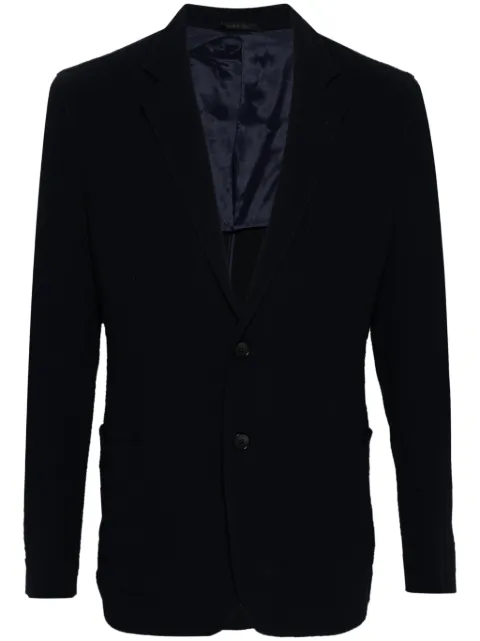 Giorgio Armani single-breasted blazer Blue GM000140TE10084