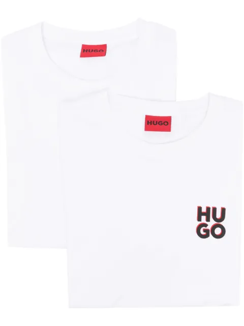 HUGO logo-print T-shirt (pack of two) White 50492550