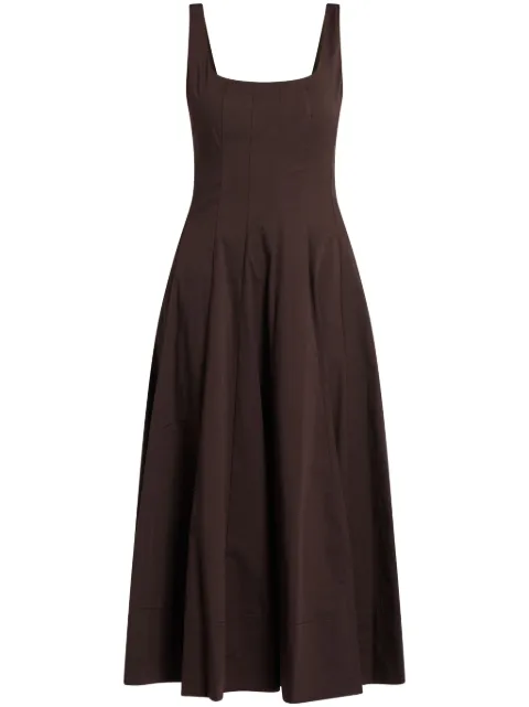 STAUD Wells dress Brown R24F2101PO