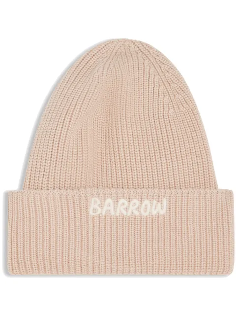 BARROW logo beanie hat Neutrals F4BWUAHT026