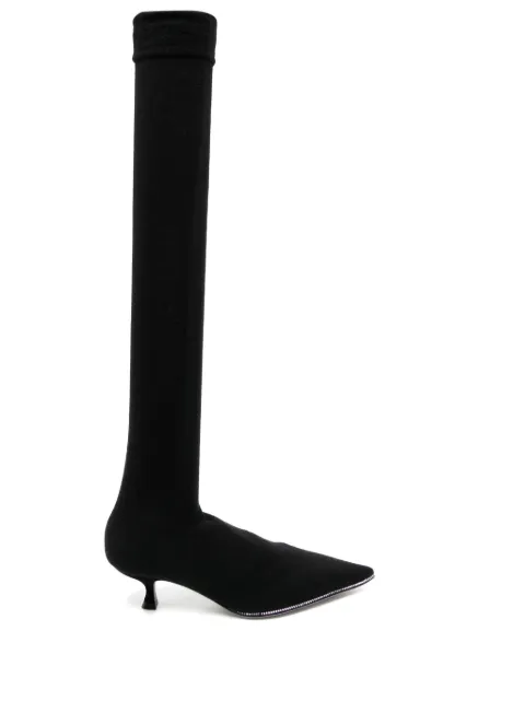 René Caovilla 40mm above-knee boots Black C12224050CACHV065