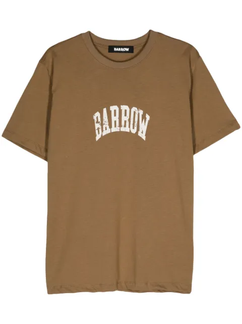 BARROW logo-print T-shirt Brown F4BWUATH076
