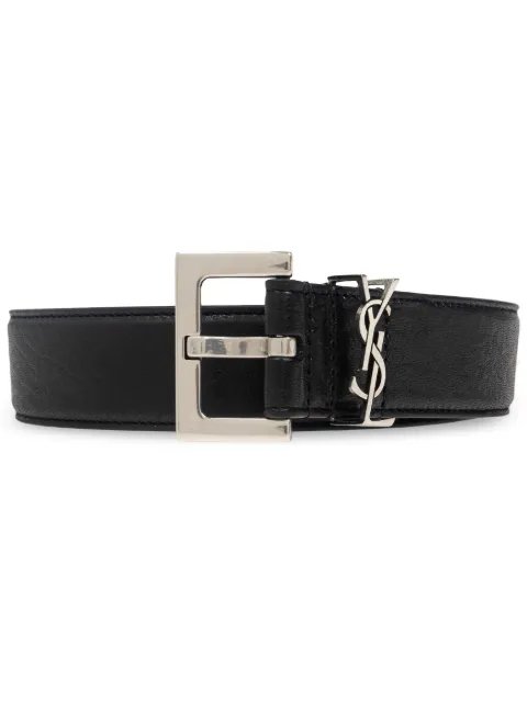 Saint Laurent logo-plaque belt Black 634440AAC8A