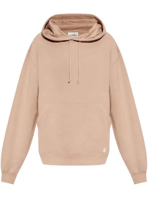Saint Laurent logo-appliqué hoodie Neutrals 799171Y36SW
