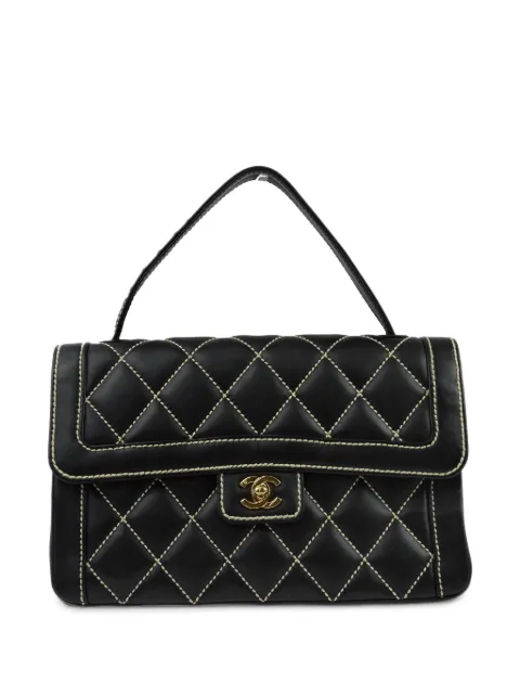 CHANEL Pre-Owned 2005 Wild Stitch flap handbag Black 9905133