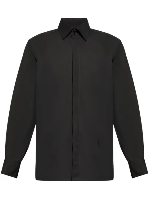 Saint Laurent cotton poplin shirt Black 793321Y1H48