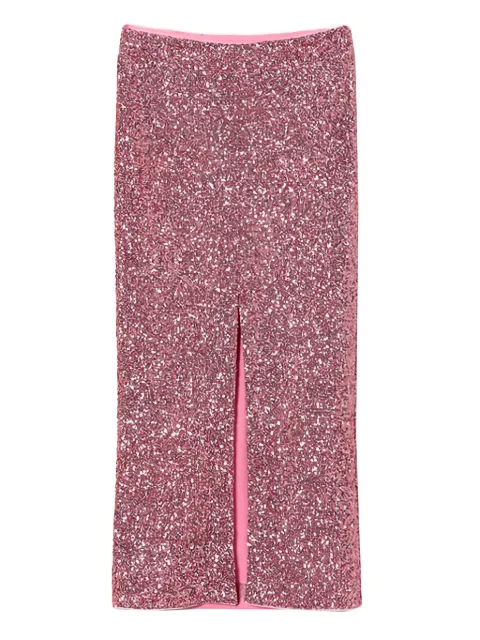 TWINSET sequin-embellished split maxi skirt Red 241LB21CC