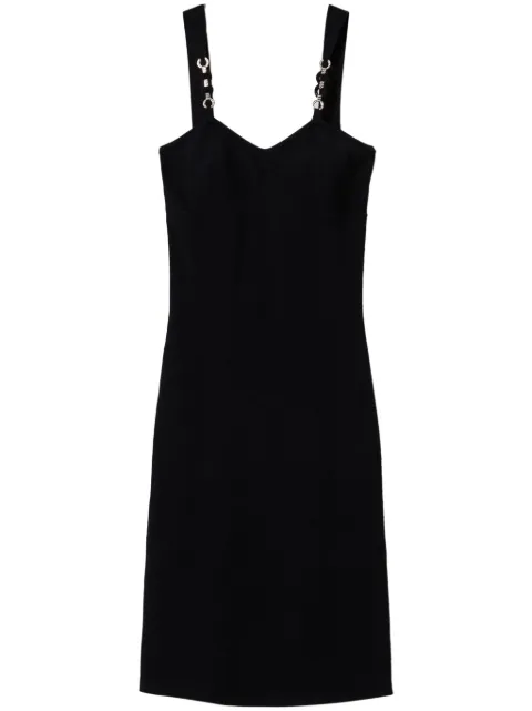 TWINSET jewel-straps knit midi dress Black 242TP3181
