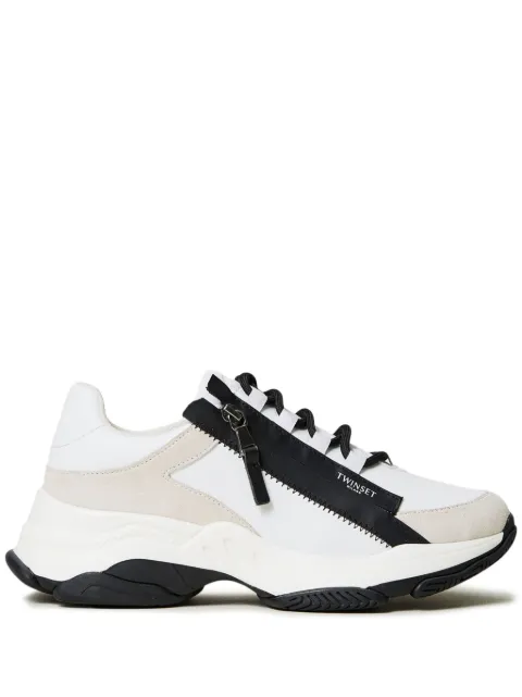 TWINSET logo-print sneakers White 242TGT18E