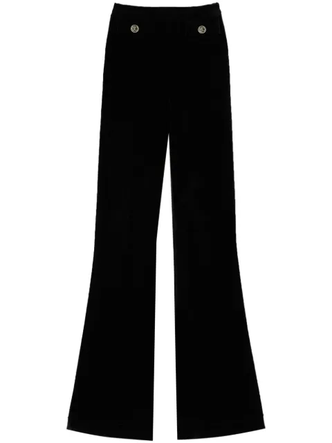 TWINSET Oval T knit flared trousers Black 242TT3231