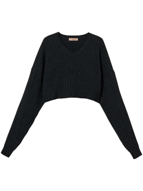 TWINSET cropped sweater Grey 242TT3360