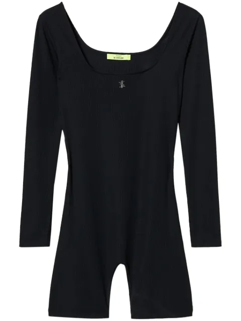 TWINSET x MYFO logo-embroidered jumpsuit Black 242AM2071