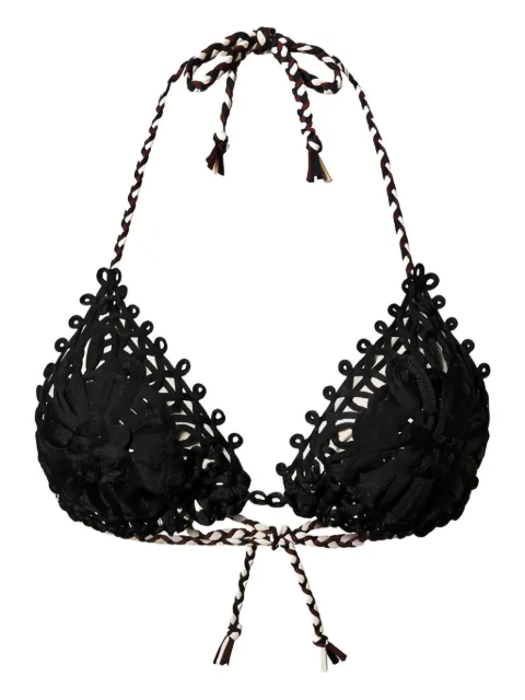 TWINSET triangle bikini top Black 241LMMH23