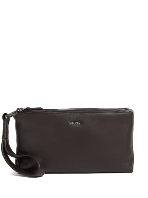 Zegna Secondskin clutch bag Brown LHOTOE1937Z