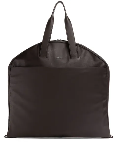 Zegna SECONDSKIN leather garment bag Brown LHOTOC2252Z