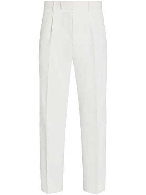 Zegna pleated trousers White UEI04A8TP45