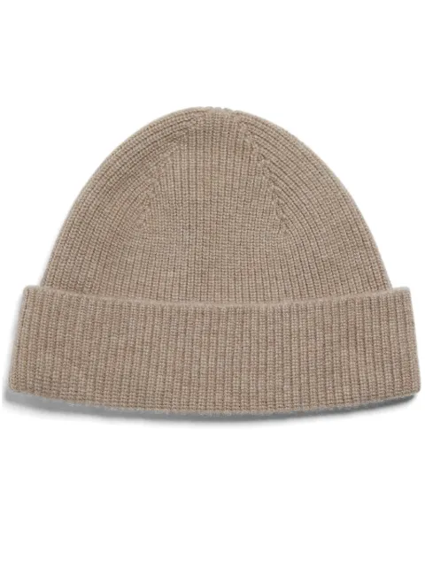 Zegna ribbed-knit beanie Neutrals UEAT01A8BNI