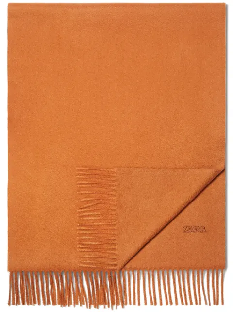 Zegna Oasi cashmere scarf Orange E7L41SA826N