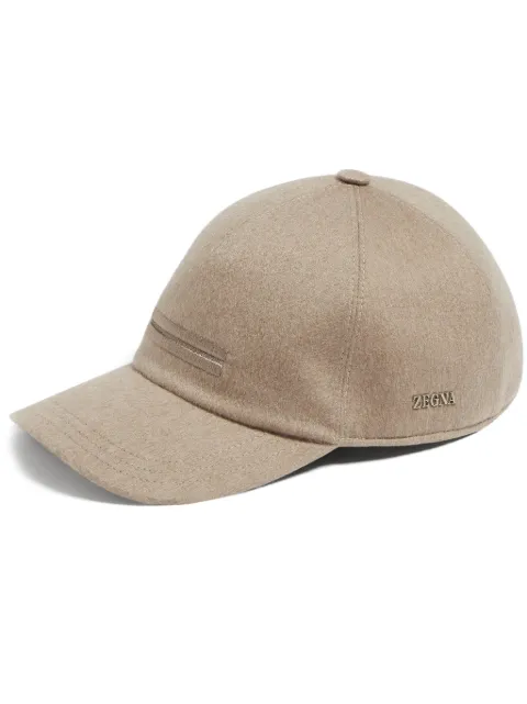 Zegna embroidered-motif cap Neutrals Z8I09HA8B8D