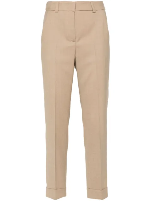 Peserico straight-leg tailored trousers Brown M04687Z02660