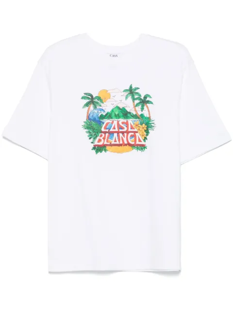Casablanca Casa Beach Wave T-shirt White MS25JTS02702