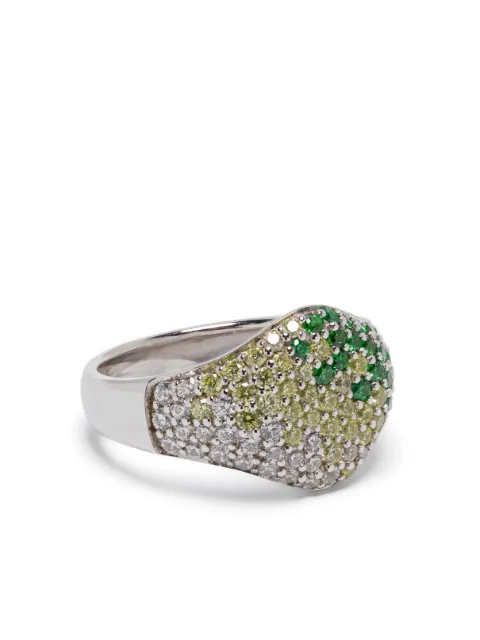 Tom Wood Mini Oval cocktail ring Silver 100717