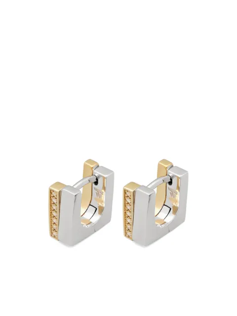 Tom Wood Step Duo hoop earrings Silver 101049