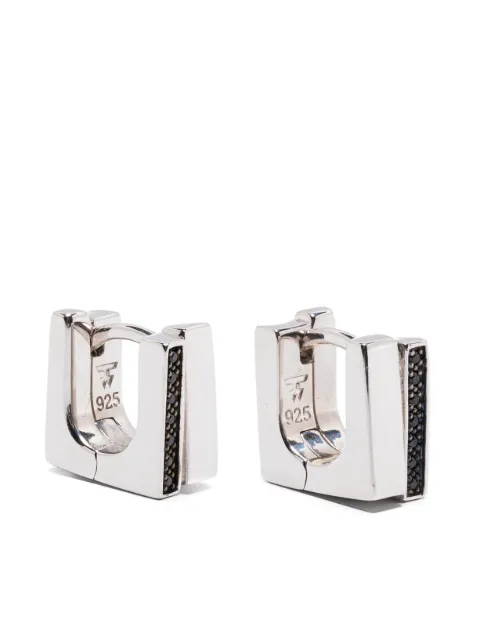 Tom Wood Step Huggies earrings Silver 101046