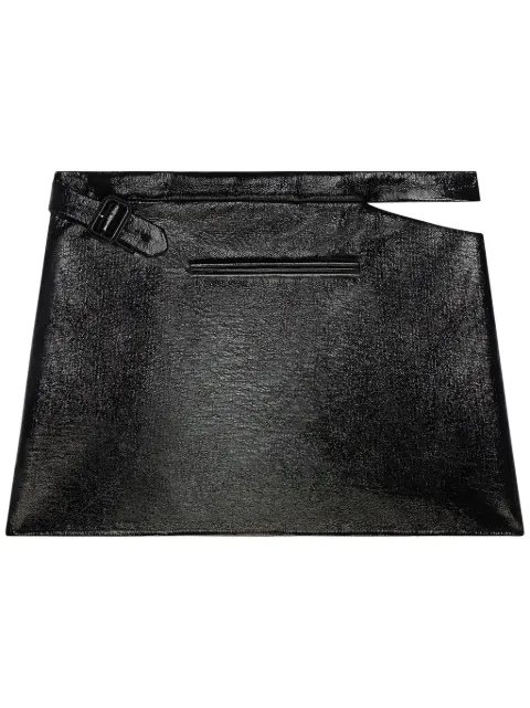 Courrèges vinyl mini skirt Black 424CJU198VY0014